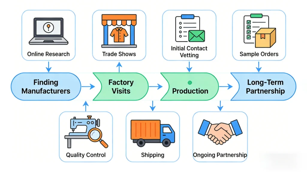 guangzhou clothing manufacturers sourcing process