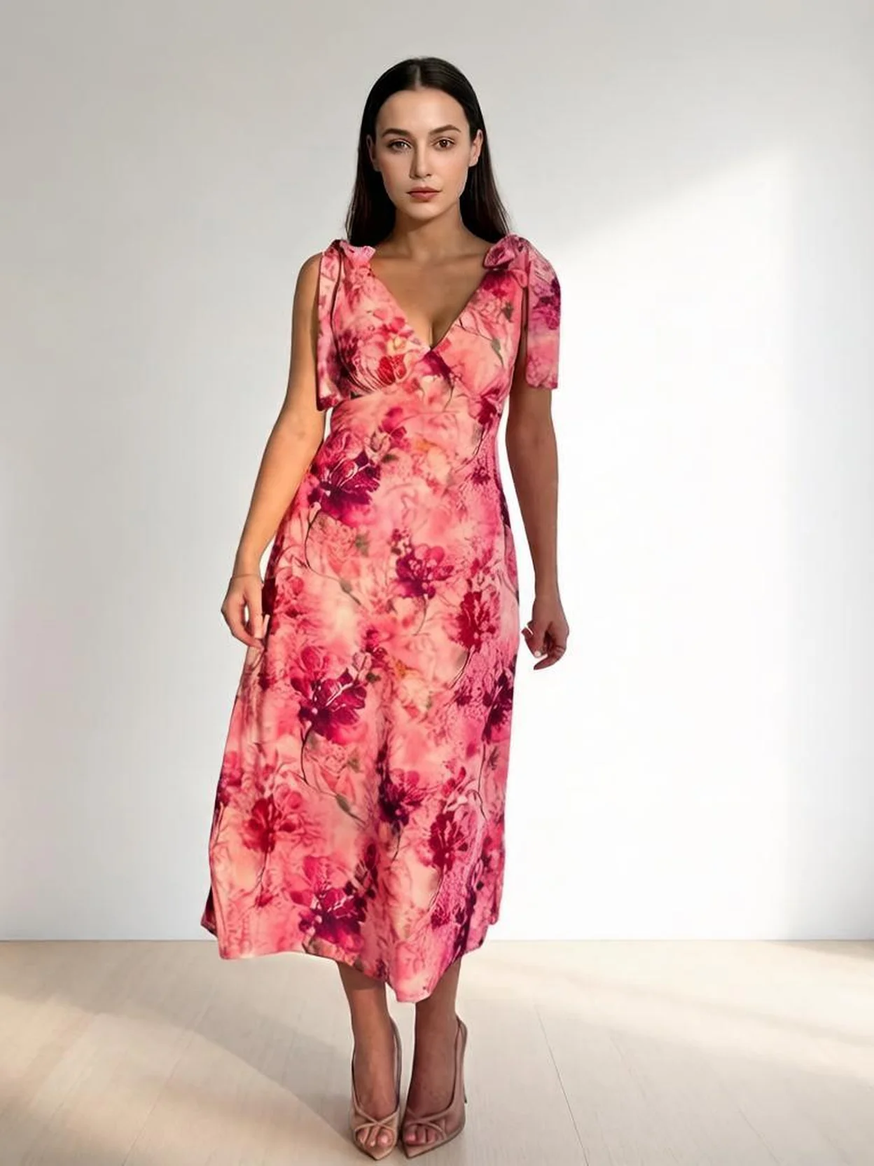 midi dress suppliers wholesale beverly-floral-tie-shoulder-midi-dress-hero