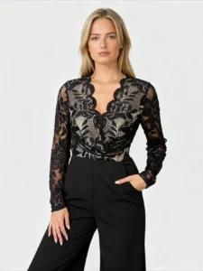 Jumpsuit Supplier China bridget-twist-font-long-sleeve-lace-jumpsuit-black-detail-1