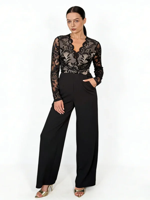 Jumpsuit Supplier China bridget-twist-font-long-sleeve-lace-jumpsuit-black-hero