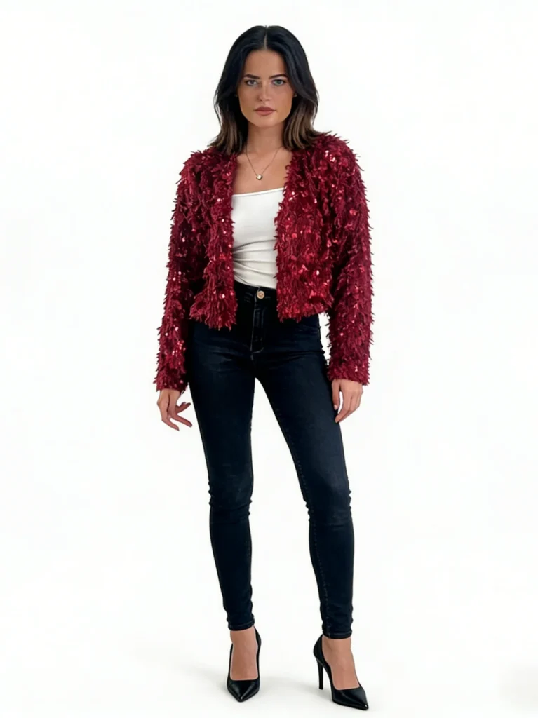 Fabricante de malhas China lynn-sequin-cropped-cardigan-wine-hero