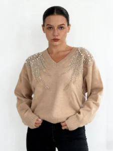 camel knit jumper sia-camel-knit-with-pearl-sequin-wing-detail-jumper-detail