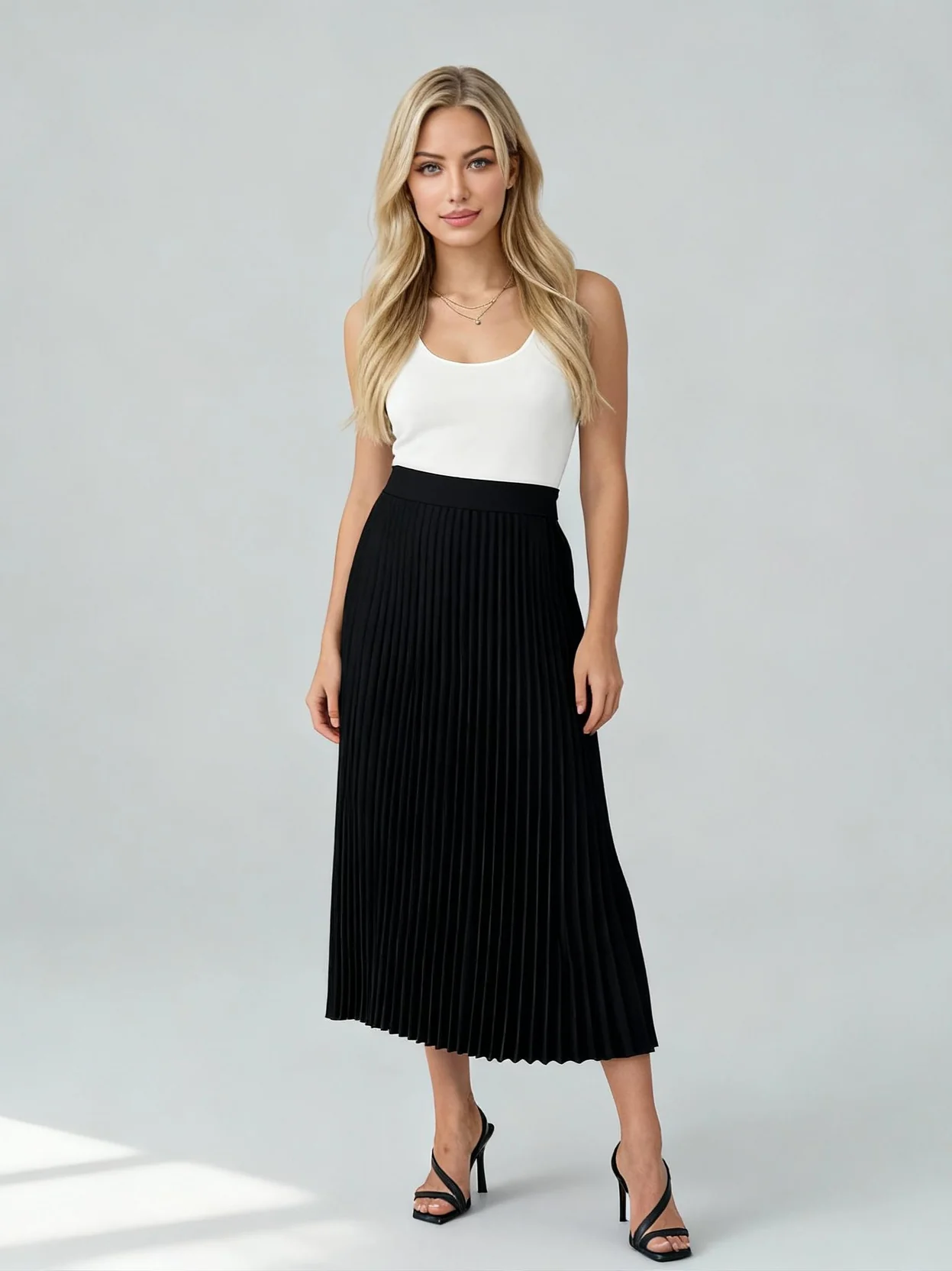 pleated midi skirt sienna-pleated-midi-skirt-black-detail-1