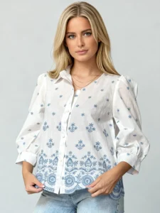 embroidery cotton shirt stacy-blue-embroidery-puff-sleeve-cotton-shirt-detail