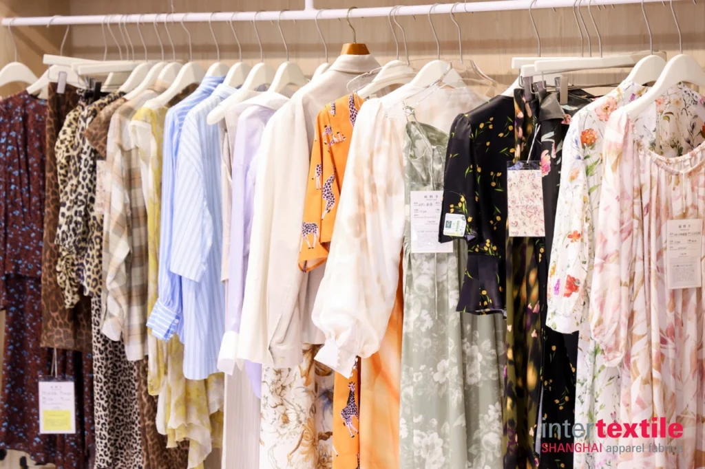 algo bert fashion intertextile shanghai garment display - ready-made garments and fashion pieces on display at fabric expo