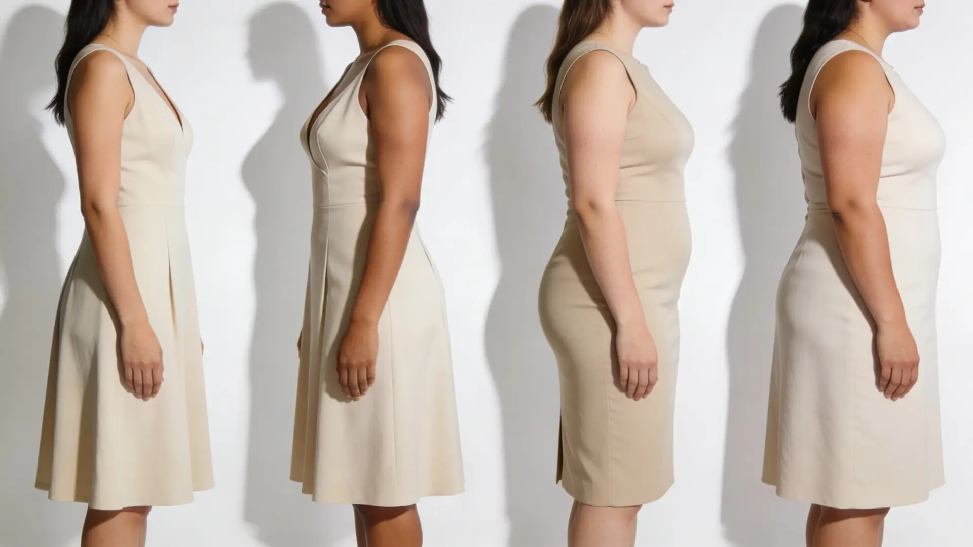 dress silhouettes on body types - Step 2: Identify Your Vertical Proportions