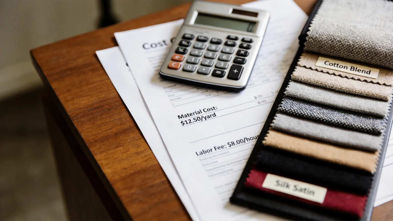 custom clothing manufacturer - production cost calculation and budget planning