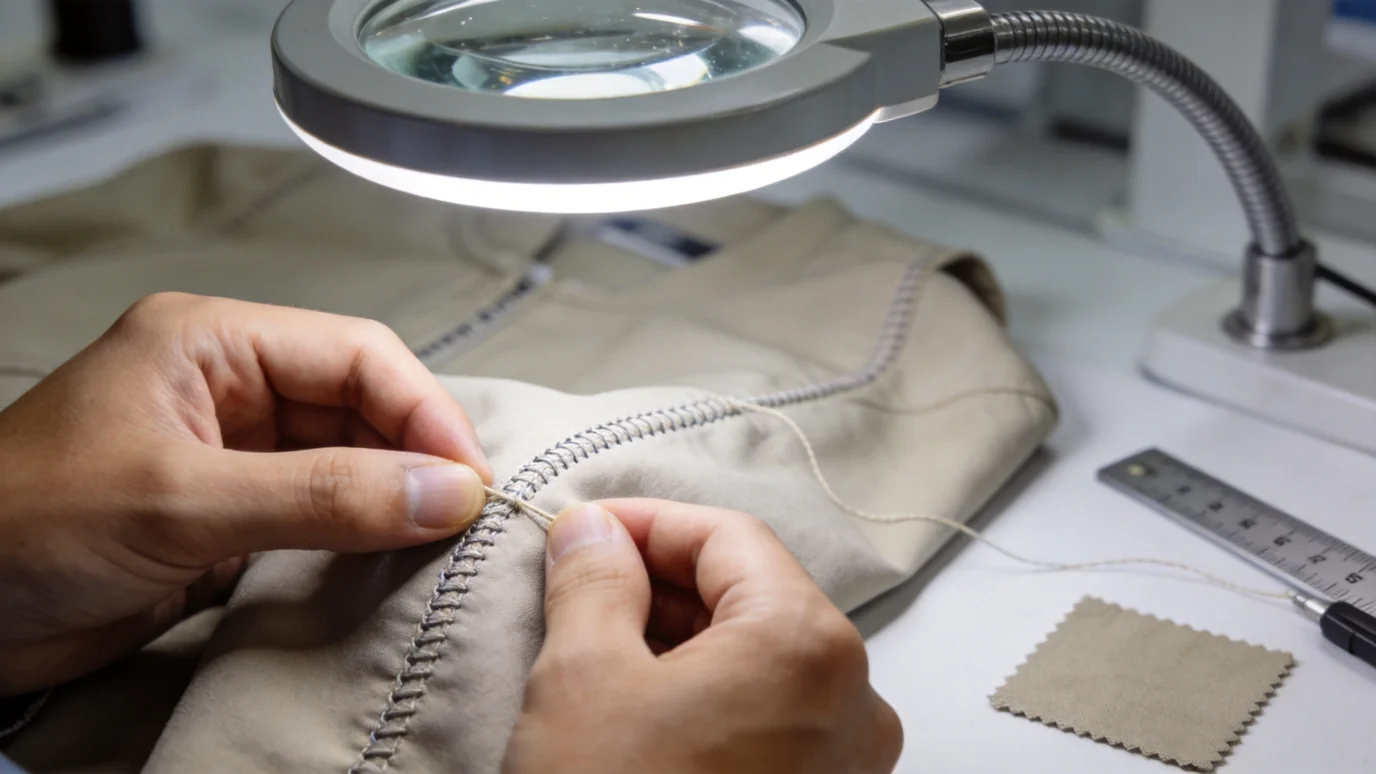 custom clothing manufacturer - quality control inspection of finished garments