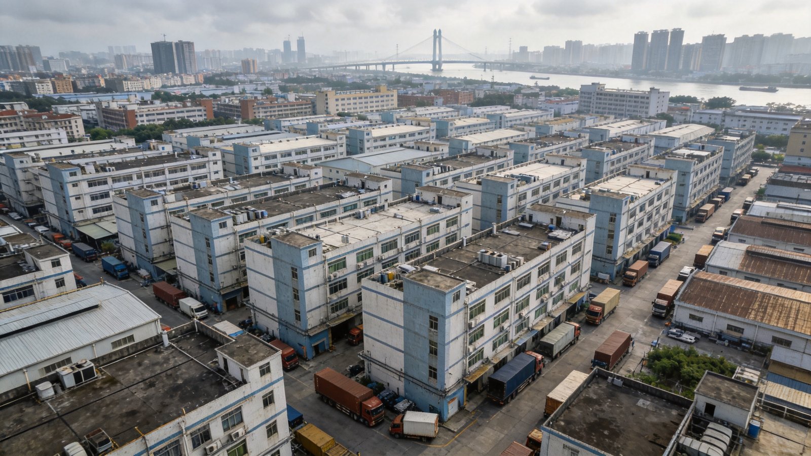 Guide de la fabrication de vêtements à Guangzhou - densité des usines dans le district industriel du delta de la rivière des Perles