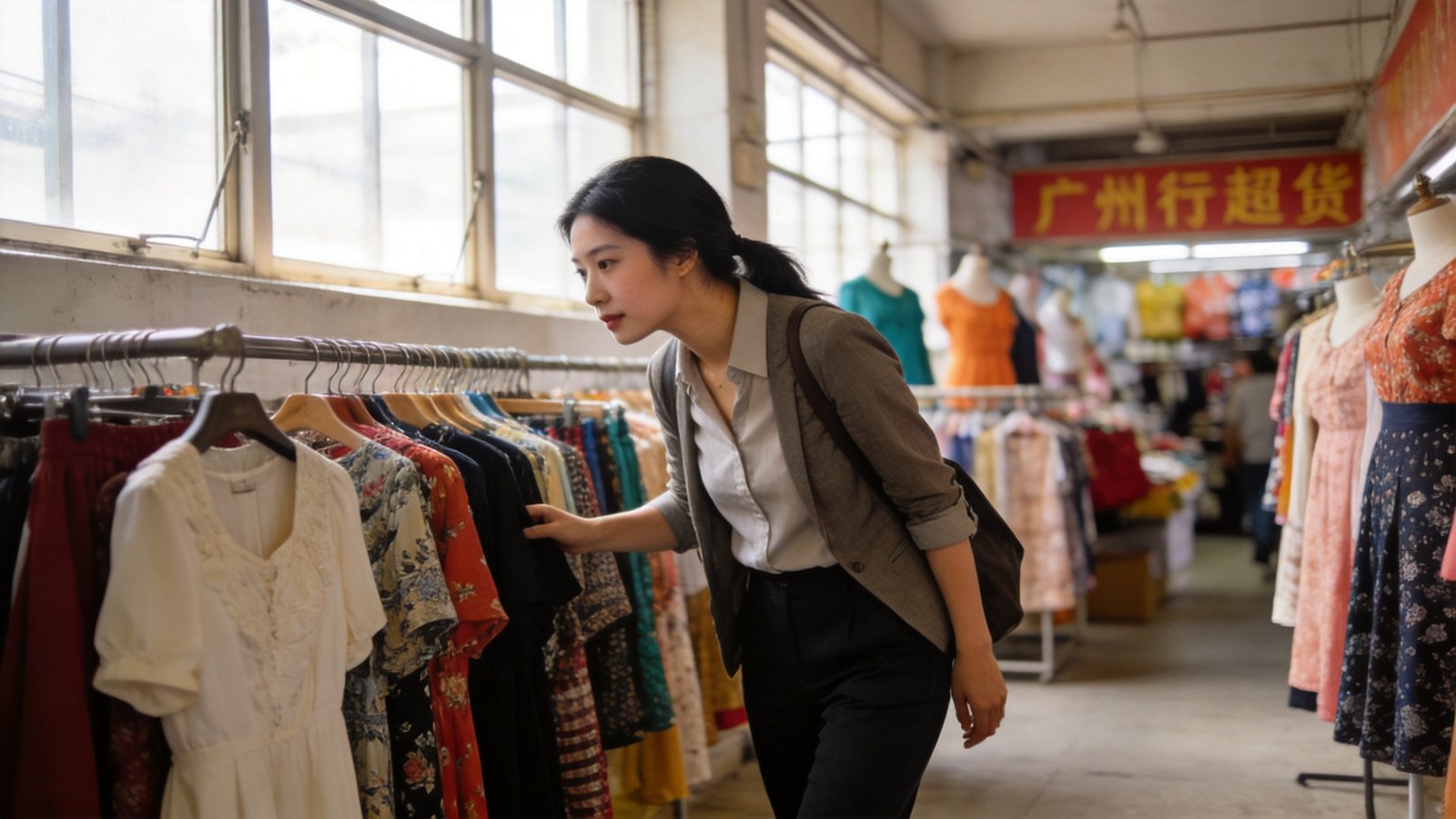 guide du débutant Guangzhou manufacturing - premier acheteur explorant le marché de gros des vêtements de Shisanhang