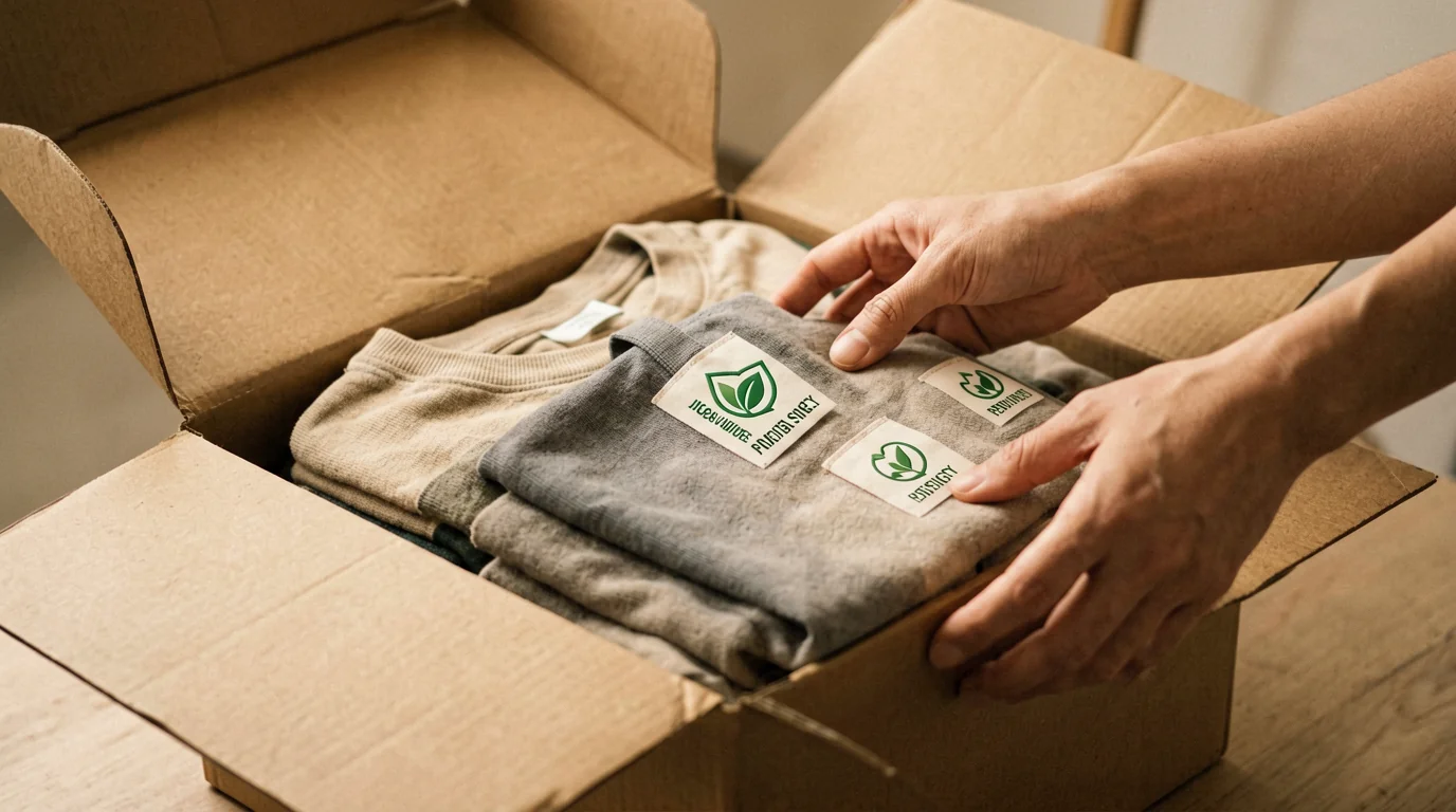 sustainable packaging for clothing brands - - Don't Forget the Label: Weaving Sustainability Through