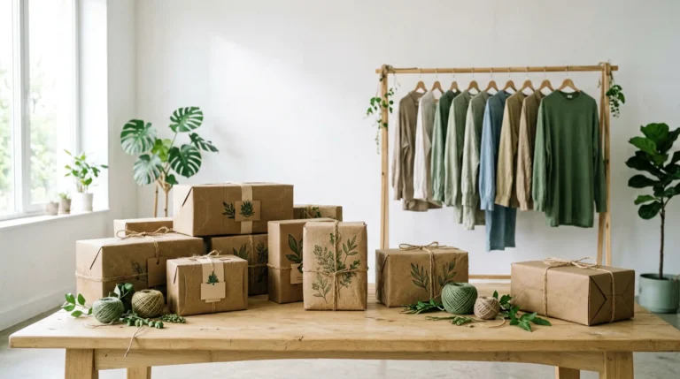 sustainable packaging for clothing brands - - hero scene
