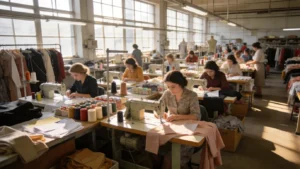 sourcing women's clothing from factories - - hero scene